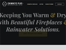 Tablet Screenshot of chimneysplusgutters.com